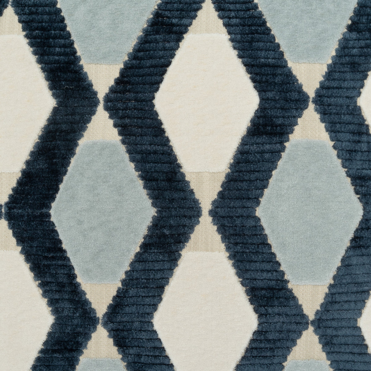 D.V. KAP HOME 4503-A-YARD Oblique Fabric - Azul      - Oblique
