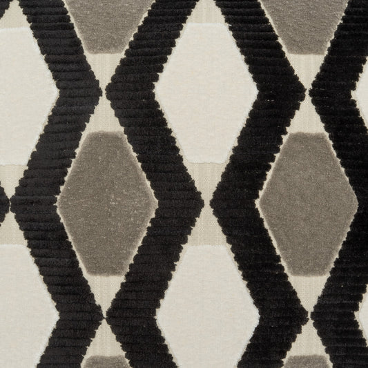 D.V. KAP HOME 4503-J-YARD Oblique Fabric - Jet      - Oblique