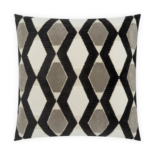 D.V. KAP HOME   24" x 24" Oblique Pillow - Jet     - 4503-J-2424