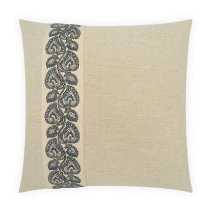 D.V. KAP HOME   24" x 24" Estense Pillow - Blue     - 4509-B-2424