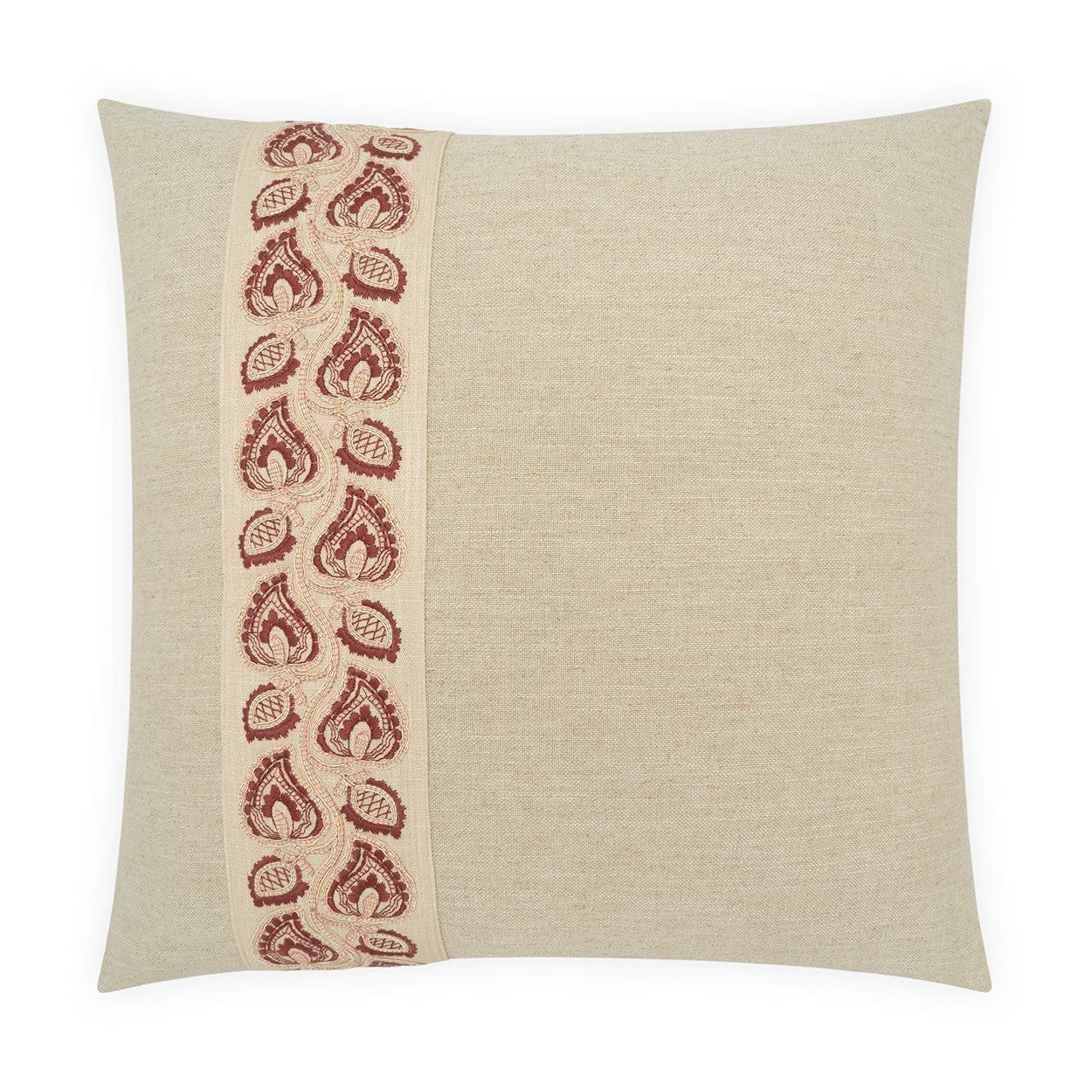 D.V. KAP HOME   24" x 24" Estense Pillow - Rose     - 4509-R-2424