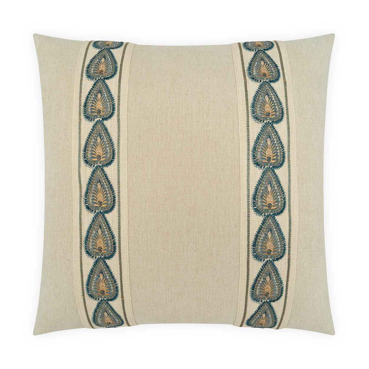 D.V. KAP HOME   24" x 24" Delmonte Pillow - Aegean     - 4512-A-2424