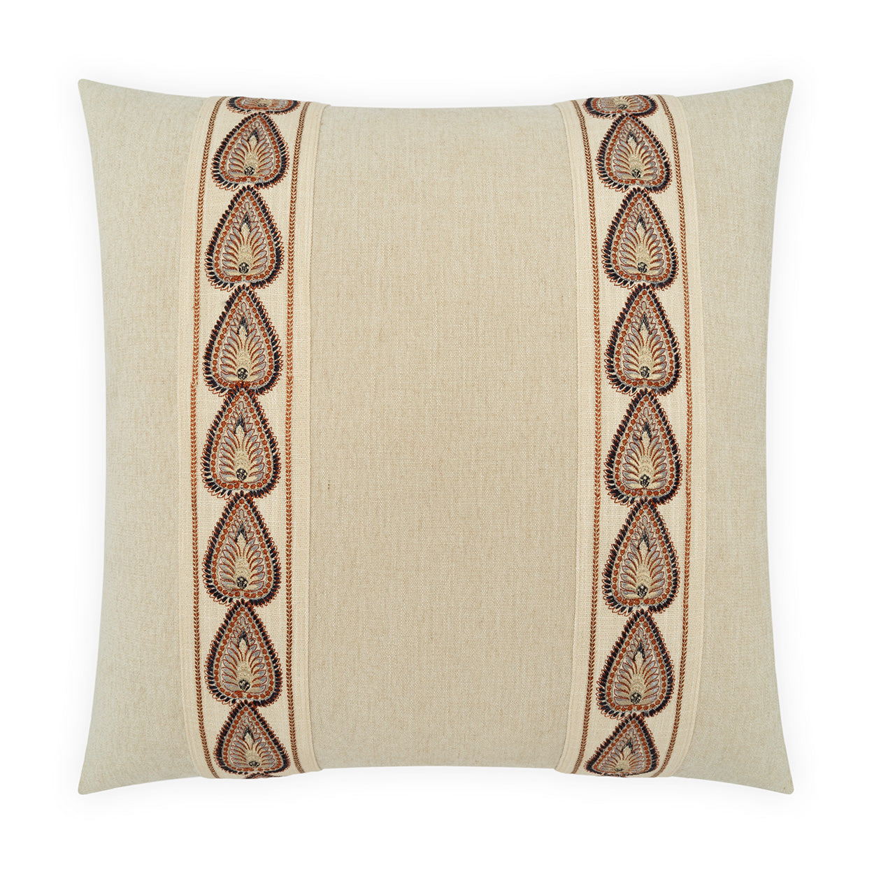 D.V. KAP HOME   24" x 24" Delmonte Pillow - Clay     - 4512-C-2424