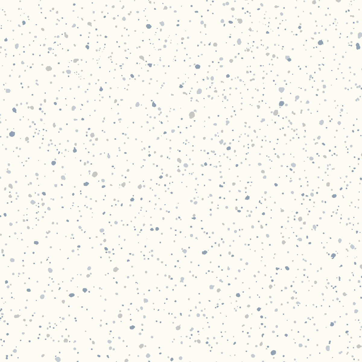 Cream terrazzo-style speckled texture with light blue-gray chips.