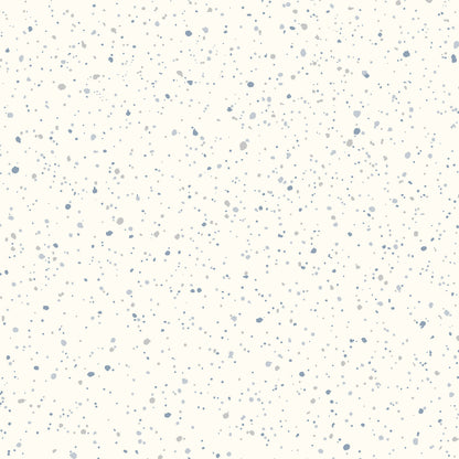 Cream terrazzo-style speckled texture with light blue-gray chips.