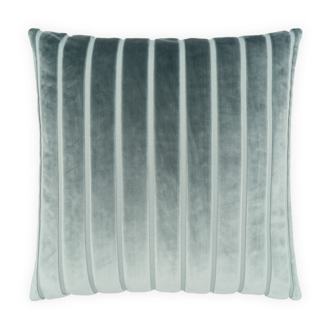 D.V. KAP HOME   24" x 24" Elysian Stripe Pillow - Ocean     - 4514-O-2424