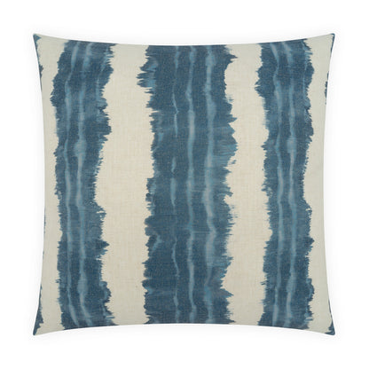 D.V. KAP HOME   24" x 24" Inkfall Pillow - Blue     - 4523-B-2424