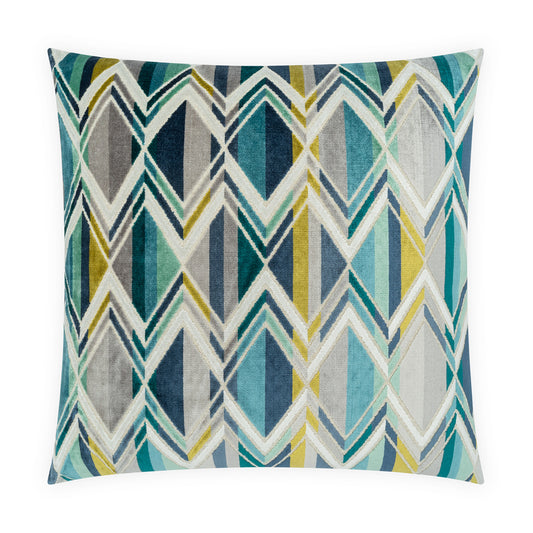 D.V. KAP HOME   24" x 24" Facet Pillow - Ocean     - 4526-O-2424