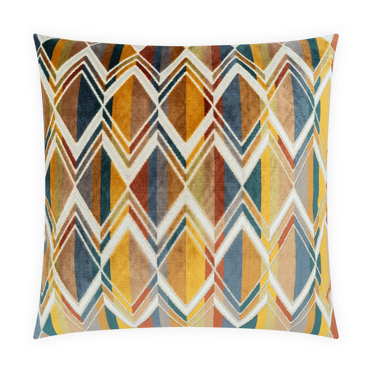 D.V. KAP HOME   24" x 24" Facet Pillow - Sunset     - 4526-S-2424