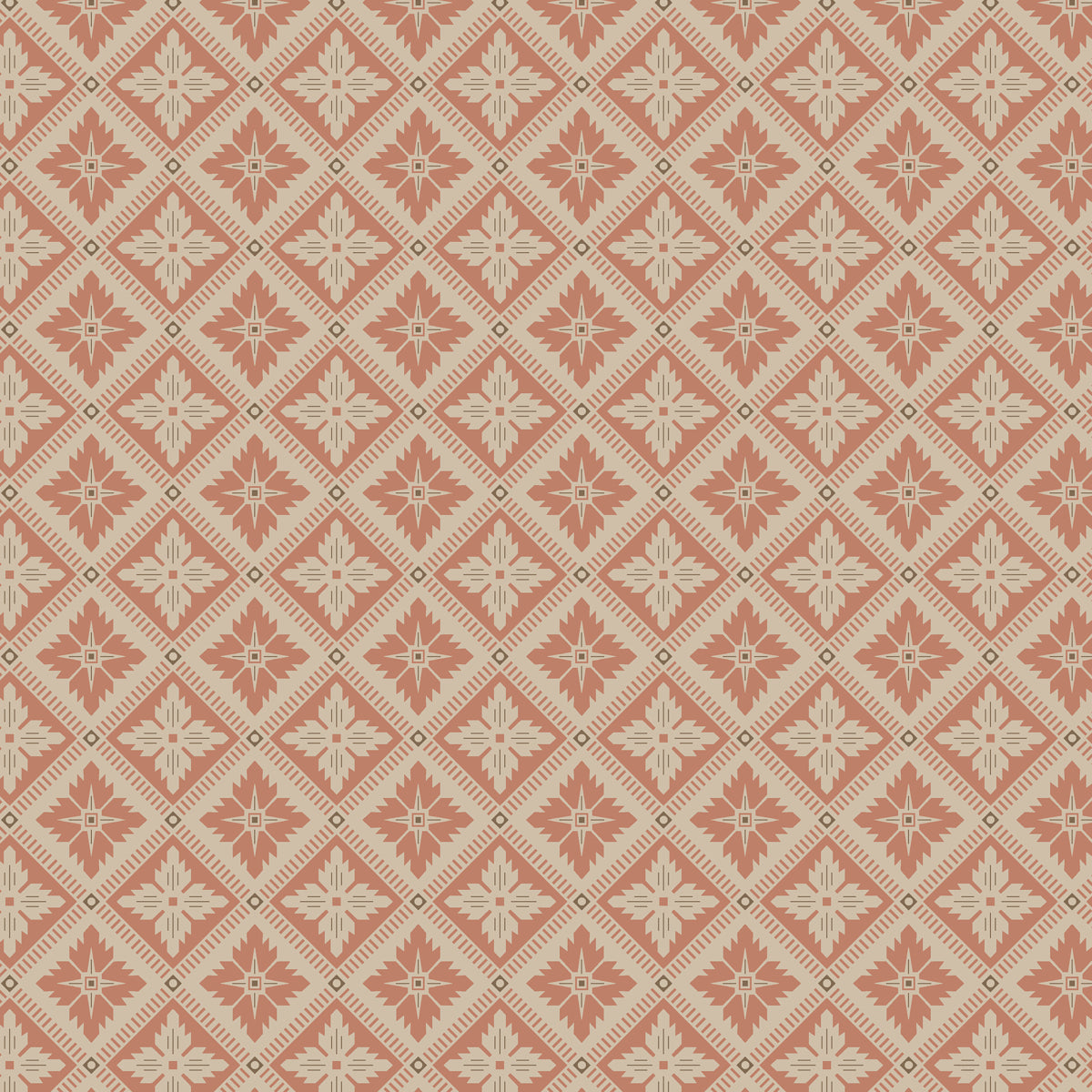 SCHUMACHER  Borastapeter LOKA   TERRACOTTA   - 4530