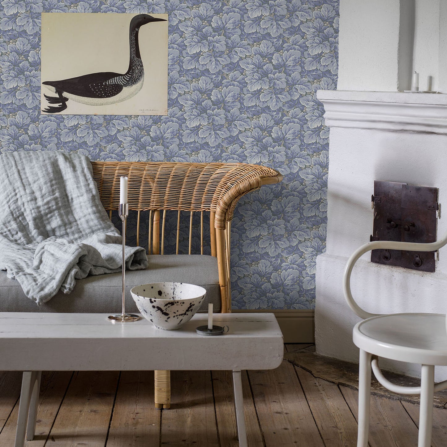 SCHUMACHER WALLCOVERING  BORASTAPETER WALDEMAR   BLUE   - 4545