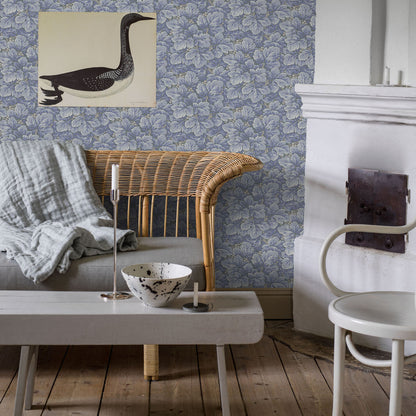 SCHUMACHER WALLCOVERING  BORASTAPETER WALDEMAR   BLUE   - 4545