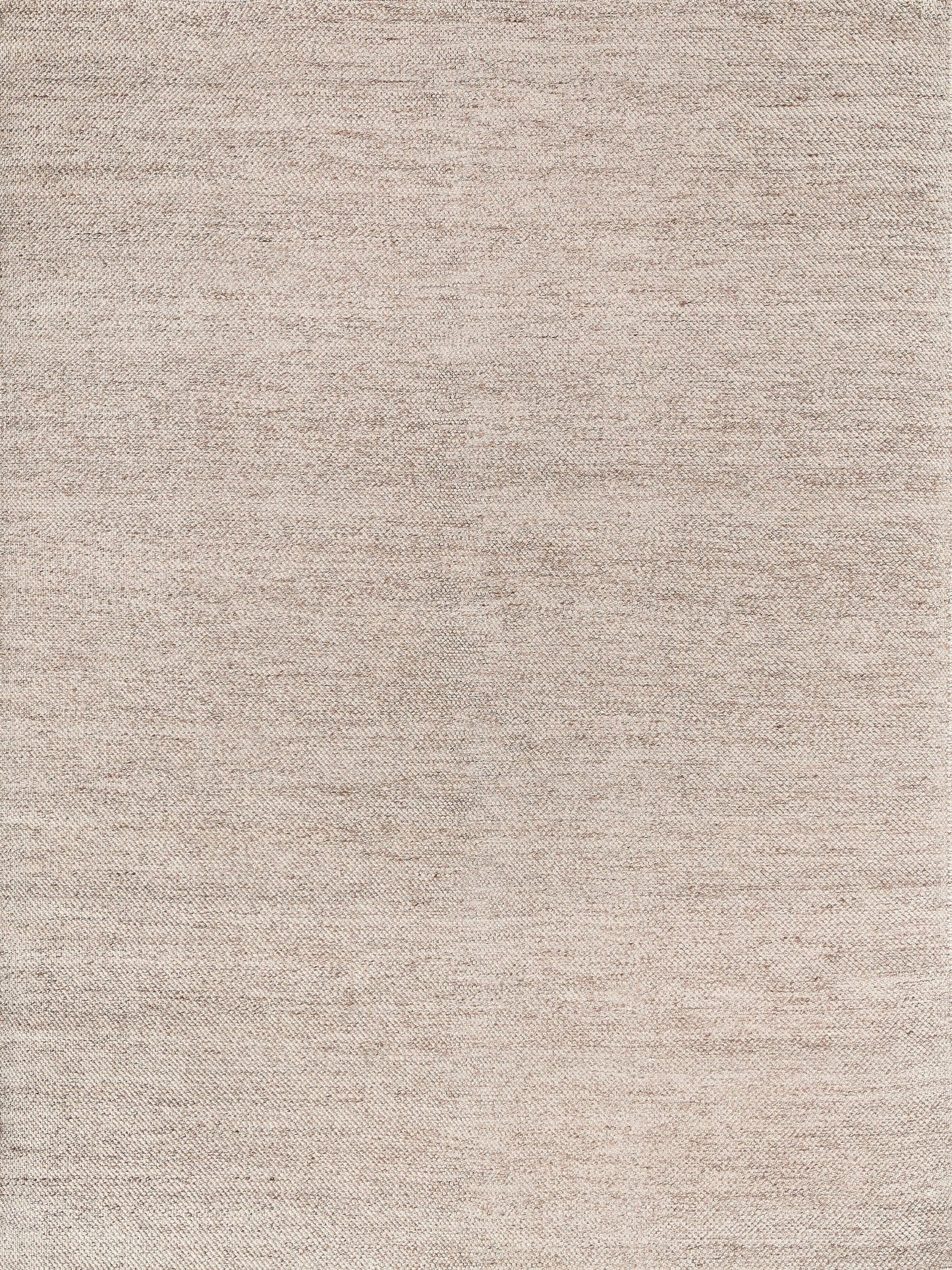 Beige woven rug texture with subtle heathered fibers.