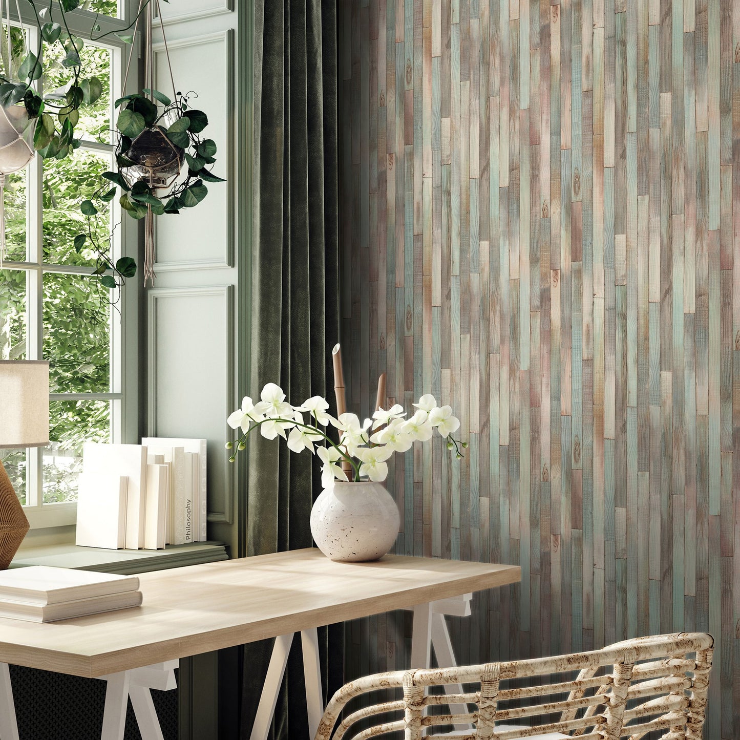 GALERIE WALLCOVERINGS The Woods and Wicker    Green   - 45736