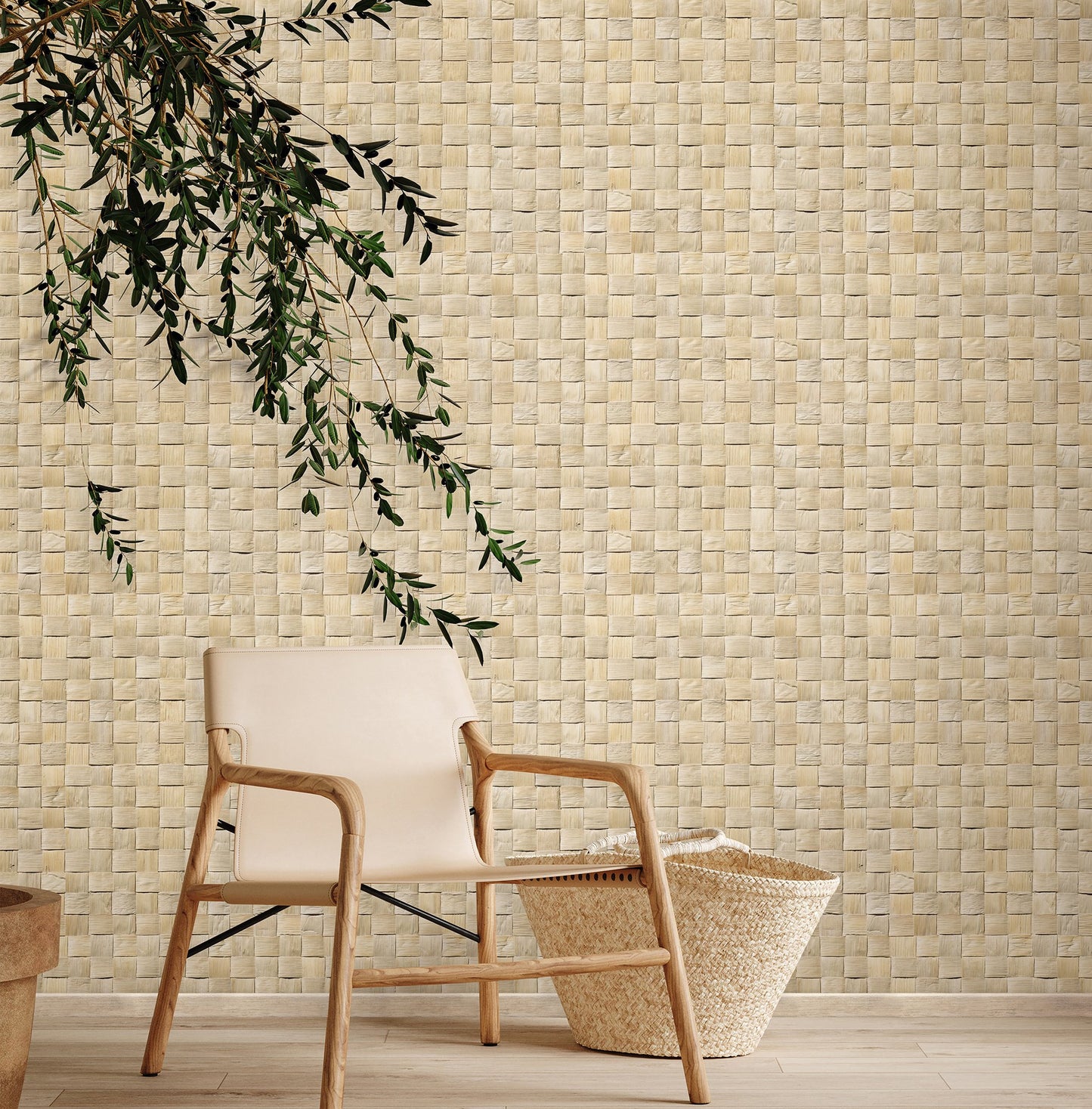 GALERIE WALLCOVERINGS The Woods and Wicker    Beige   - 45740