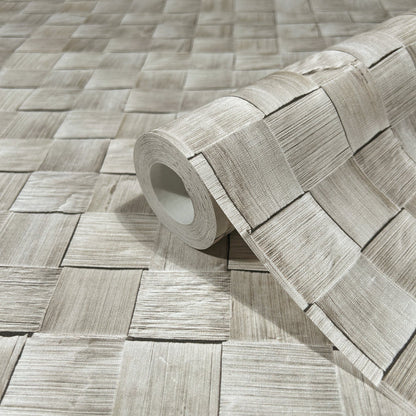 GALERIE WALLCOVERINGS The Woods and Wicker    Silver - Grey   - 45741