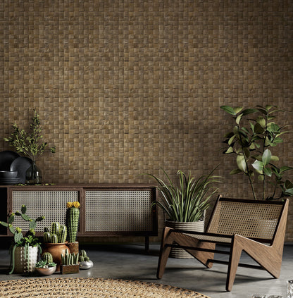 GALERIE WALLCOVERINGS The Woods and Wicker    Bronze - Brown   - 45742