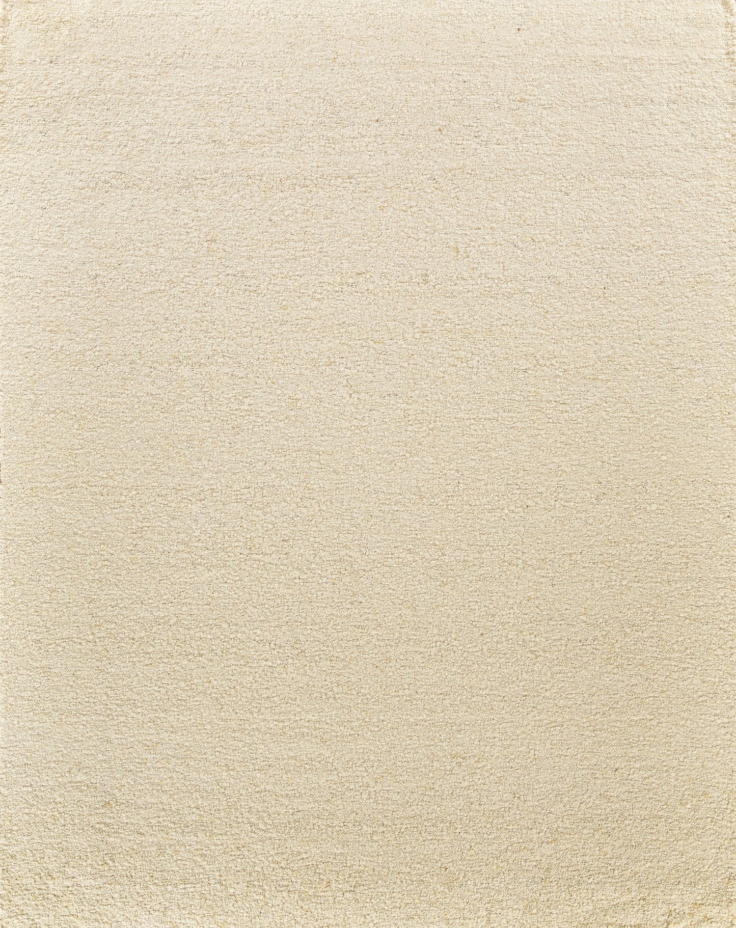 Beige textured flat-weave rug with a low pile; neutral warm tone for living room or bedroom.