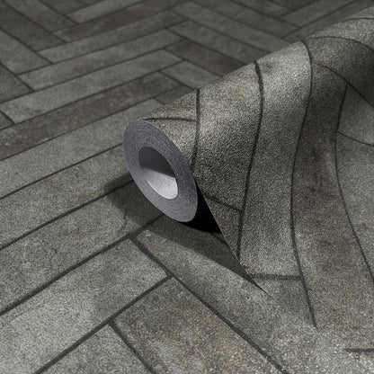 GALERIE WALLCOVERINGS The Bricks And More    Silver - Grey   - 45761