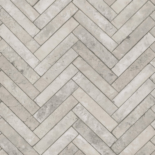 GALERIE WALLCOVERINGS The Bricks And More    Silver - Grey   - 45762