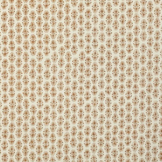 SCHUMACHER  RAOUL TEXTILES PEACOCK BY RAOUL PRINTS PRINTS TOBACCO   - 457V62