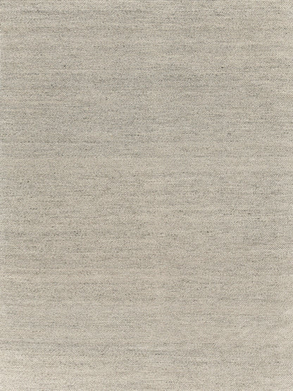 Beige indoor hand-loomed rug with a subtle woven texture, 9' x 12'.