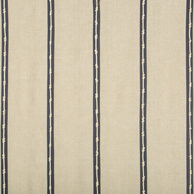 KRAVET DESIGN EMBROIDERY STRIPES NEUTRAL,INDIGO,IVORY   - 4630.516.0