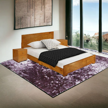 Moma Black Wood Platform Twin Bed With Nightstand