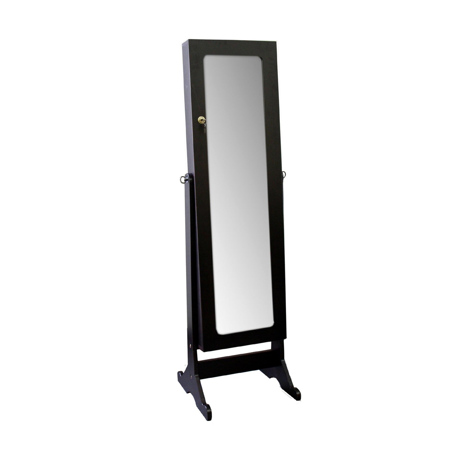 Brown Rectangle Cheval Standing Mirror