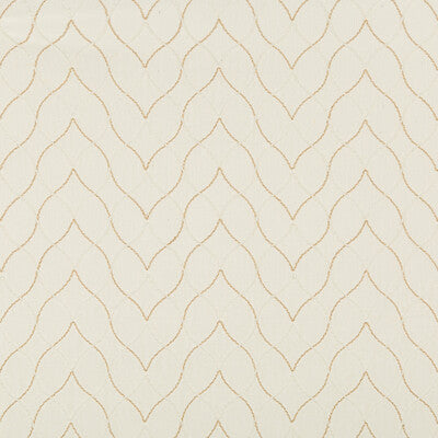 KRAVET BASICS EMBROIDERY  IVORY,GOLD,METALLIC   - 4683.4.0