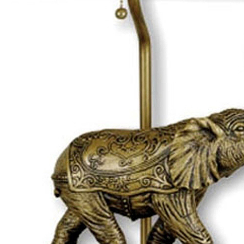 Antique elephant-shaped table lamp