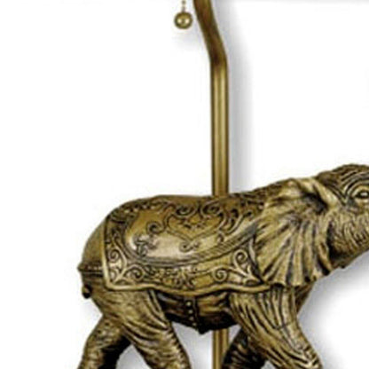 Antique elephant-shaped table lamp