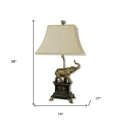 Antique Elephant Table Lamp