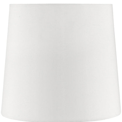 17" Blue Metal Bedside Table Lamp With White Shade