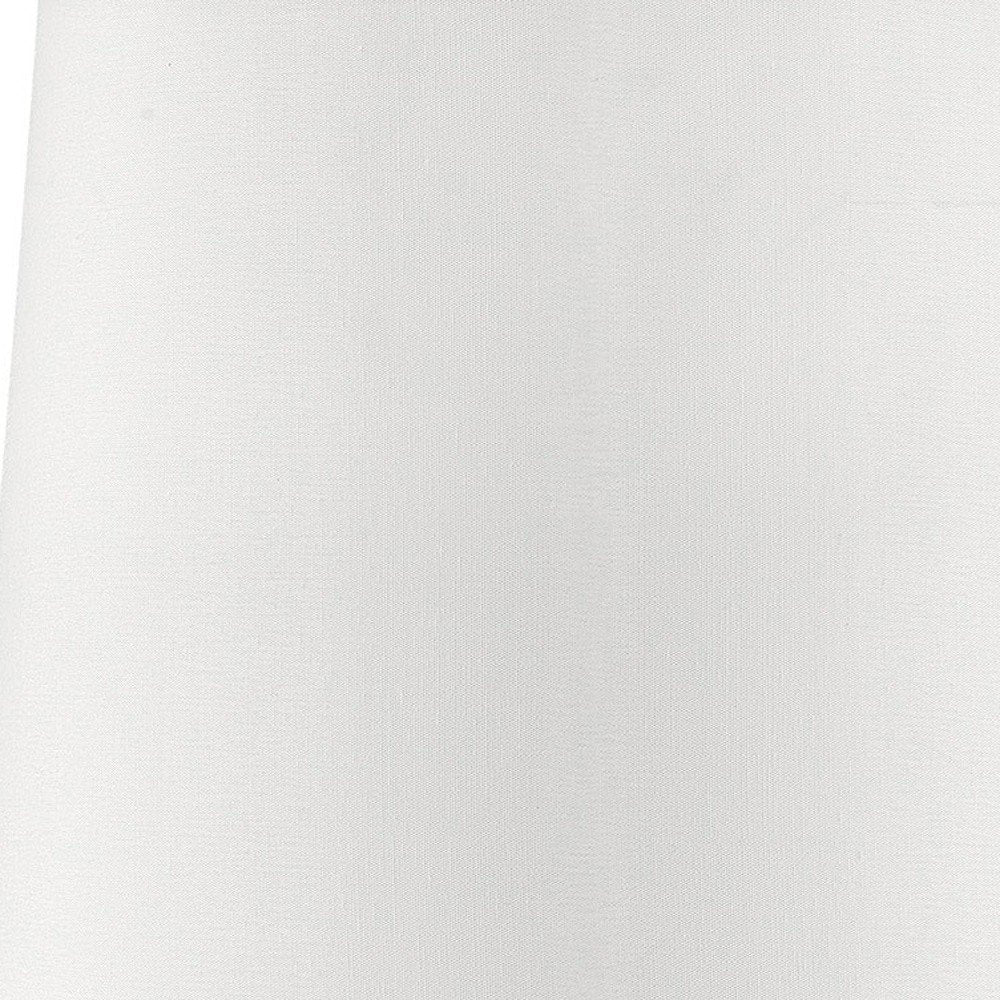 17" Blue Metal Bedside Table Lamp With White Shade