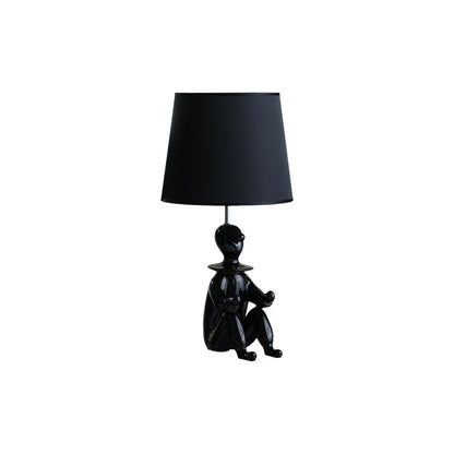 21? Black Sculptural Clown Phone Holder Desk Lamp