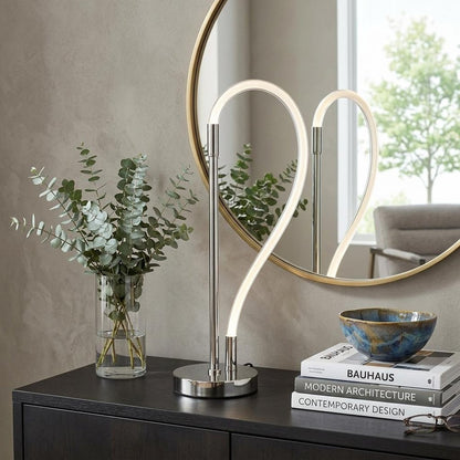 21" Gold Bedside Led Table Lamp