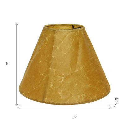 Brown Crinkle Oil Paper Print Empire Lamp Shade