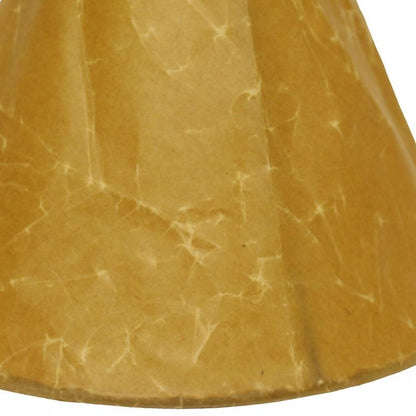 Brown Crinkle Oil Paper Print Empire Lamp Shade