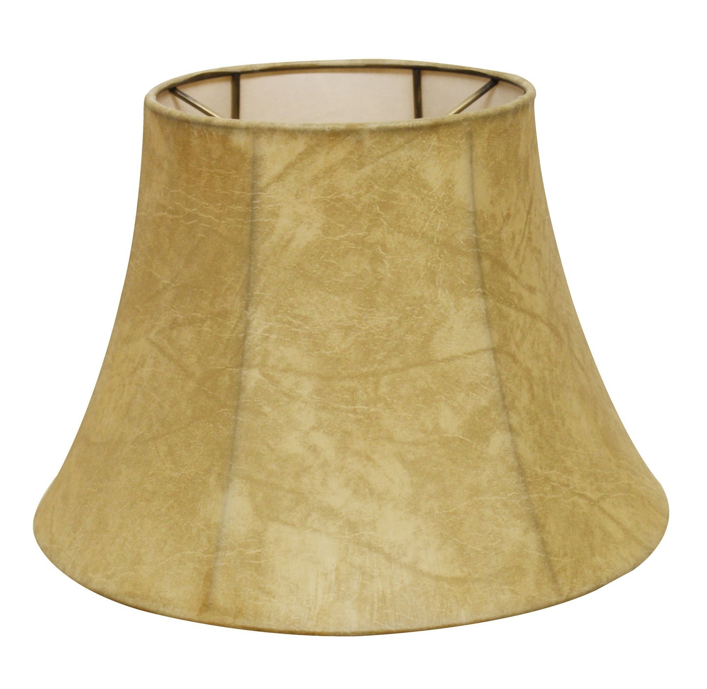 18" Faux Snakeskin Shallow Drum Parchment Lampshade