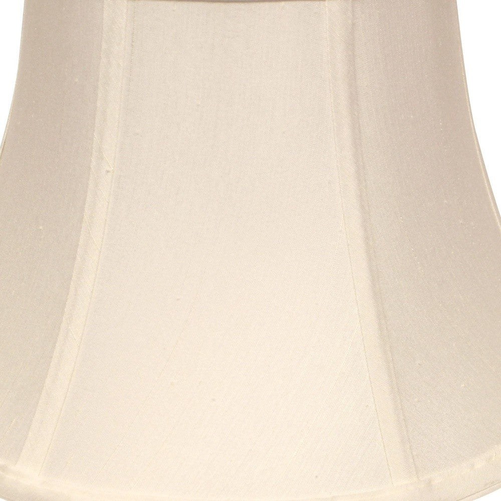 19" White Drum Monay Shantung Lampshade