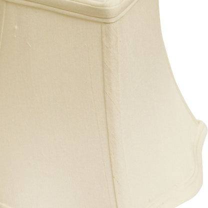 White Monay Shantung Silk Square Lamp Shade