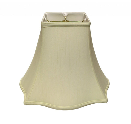 Ivory Monay Shantung Silk Square Lamp Shade