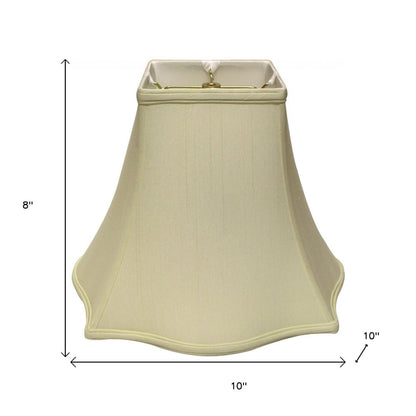 Ivory Monay Shantung Silk Square Lamp Shade
