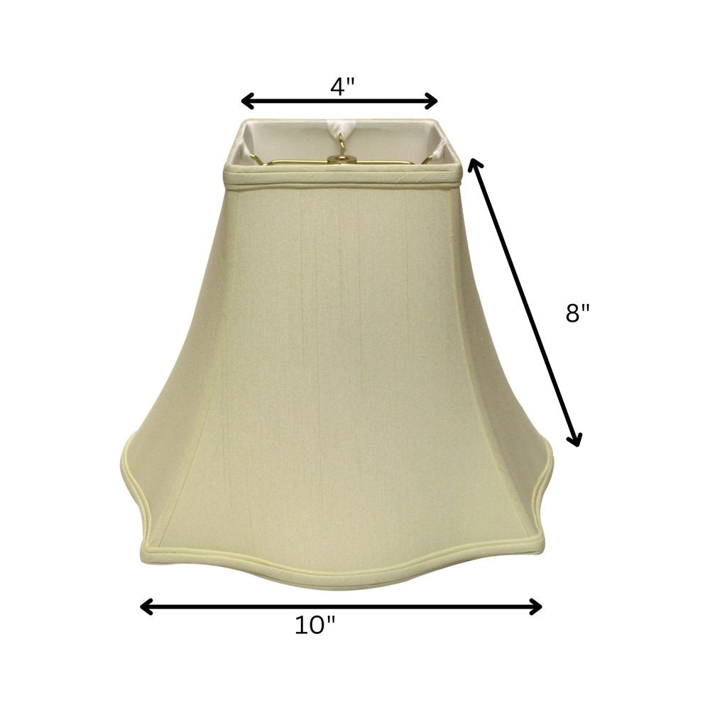 Ivory Monay Shantung Silk Square Lamp Shade