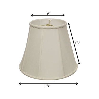 White Monay Shantung Silk Empire Lamp Shade