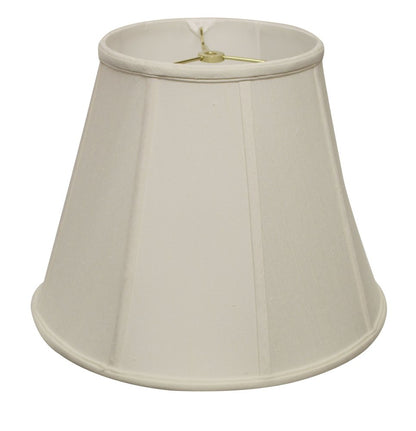 White Monay Shantung Silk Empire Lamp Shade
