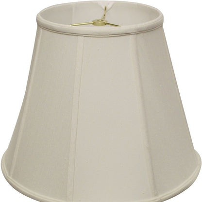White Monay Shantung Silk Empire Lamp Shade