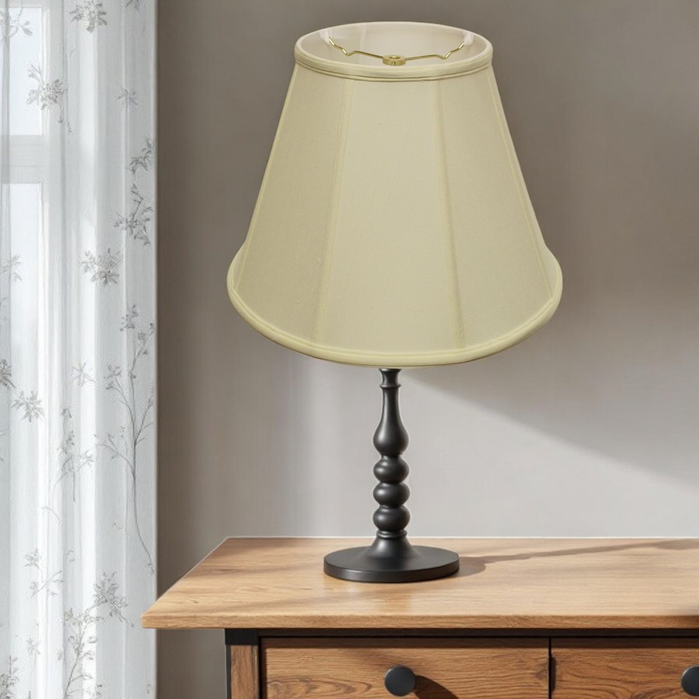 Ivory Monay Shantung Silk Empire Lamp Shade