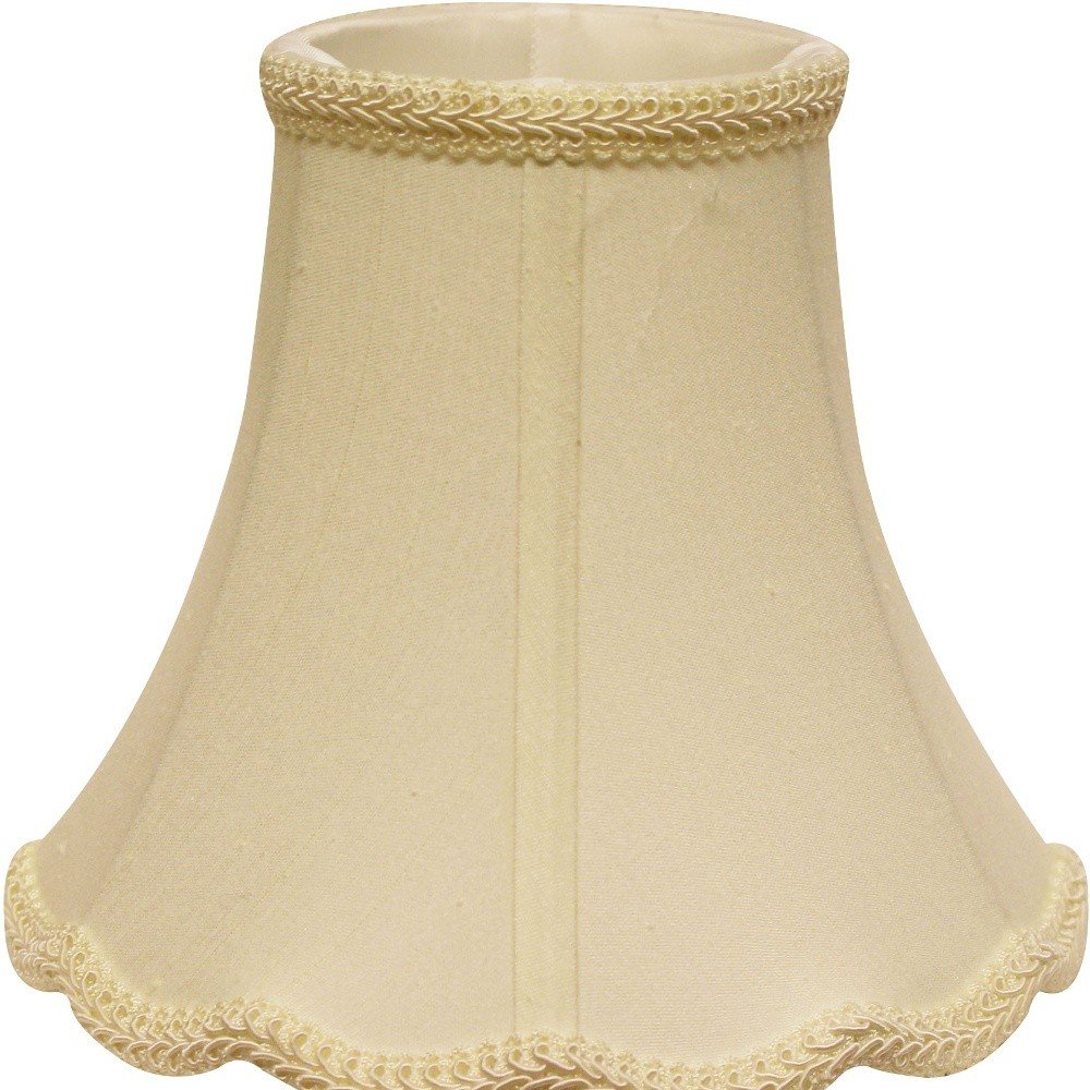 Ivory Monay Shantung Silk Bell Lamp Shade